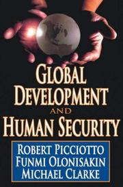 Cover of Global development and human security by Robert Picciotto