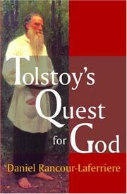 Cover of Tolstoy's Quest for God by Daniel Rancour-Laferriere