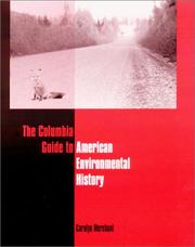 Cover of The Columbia Guide to American Environmental History by Carolyn Merchant