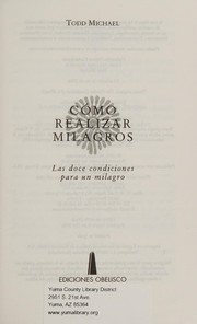 Front cover of The twelve conditions of a miracle by Todd Michael
