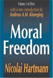 Front cover of Moral Freedom (Library of Conservative Thought) by Nicolai Hartmann