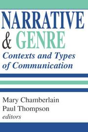 Cover of Narrative and Genre by Mary Chamberlain