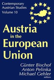 Front cover of Austria in the European Union by Günter Bischof