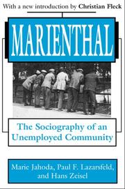 Cover of Marienthal by Marie Jahoda