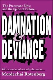 Cover of Damnation and deviance by Mordechai Rotenberg