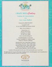 Front cover of Crazy sista cooking by Lucy Anne Buffett