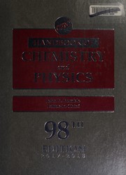 Front cover of CRC Handbook of Chemistry and Physics, 98th Edition by John Rumble