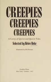 Front cover of Creepies, creepies, creepies by Helen Hoke
