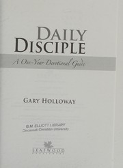 Front cover of Daily Disciple by Gary Holloway