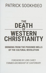 Front cover of Death of Western Christianity by Patrick Sookhdeo