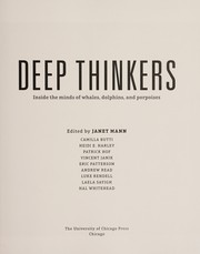 Cover of Deep thinkers by Janet Mann