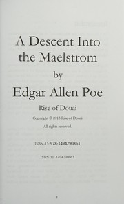 Front cover of Descent into the Maelström by Edgar Allan Poe