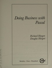 Cover of Doing business with Pascal by Richard Hergert