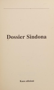 Cover of Dossier Sindona by Unknown