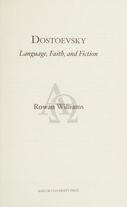 Cover of Dostoevsky by Rowan Williams