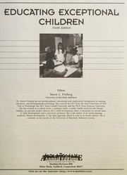 Front cover of Educating Exceptional Children (9th ed) by Karen L. Freiberg