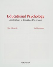 Front cover of Educational Psychology by Alan Edmunds