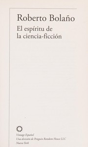 Front cover of El espíritu de la ciencia-ficción by Roberto Bolaño