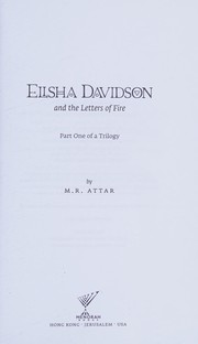 Front cover of Elisha Davidson and the Letters of Fire by M. R. Attar