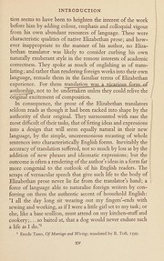 Front cover of Elizabethan prose translation by James Winny
