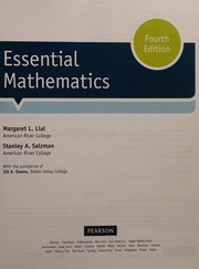 Cover of Essential mathematics by Margaret L. Lial