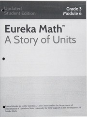 Front cover of Eureka Math A story Of Units Updated Student Edition Grade 3 Module 6 by Common Core, Inc