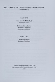 Front cover of Evaluation of the Hamilton Child Safety Initiative (Evaluation of the Hamilton Child Safety Initiative) by Denis Oag