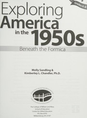 Front cover of Exploring America in The 1950s by Kimberley Chandler