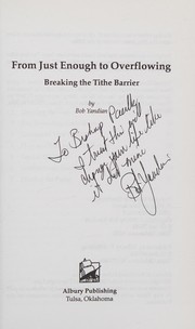 Front cover of From Just Enough to Overflowing by Bob Yandian