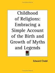 Cover of The childhood of religions by Edward Clodd