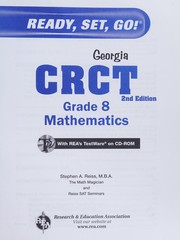 Cover of Georgia CRCT by Stephen A. Reiss