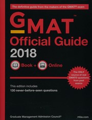 Cover of GMAT official guide 2018 by Graduate Management Admission Council