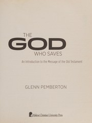 Front cover of God Who Saves by Glenn Pemberton