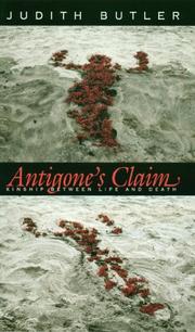 Cover of Antigone's Claim by Judith Butler