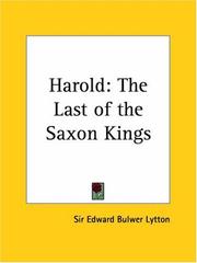 Cover of Harold by Edward Bulwer Lytton, Baron Lytton