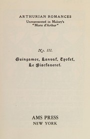 Front cover of Guingamour, Lanval, Tyolet, Le Bisclaveret (Arthurian romances unrepresented in Malory's "Morte d'Arthur", no. 3) by Jessie L. Weston
