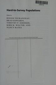Front cover of Hard-To-Survey Populations by Roger Tourangeau