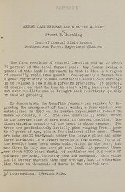 Cover of Annual cash returns and a better woodlot by Stuart H. Buehling