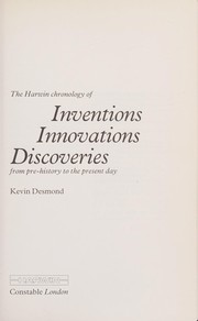 Front cover of The Harwin chronology of inventions, innovations, discoveries by Kevin Desmond