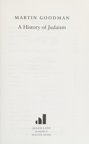 Cover of History of Judaism by Martin Goodman