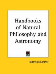 Front cover of Hand-books of natural philosophy and astronomy by Dionysius Lardner