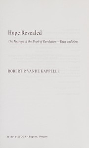 Cover of Hope Revealed by Robert P. Vande Kappelle
