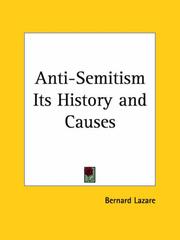 Front cover of L'Antisémitisme, son histoire et ses causes by Bernard Lazare