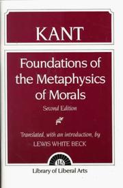 Front cover of Foundations of the metaphysics of morals and, What is enlightenment by Immanuel Kant