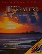 Front cover of Prentice Hall Literature -- Timeless Voices, Timeless Themes -- The American Experience by Don Graham