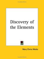 Front cover of Discovery of the elements by Mary Elvira Weeks