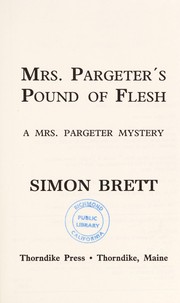 Front cover of Mrs. Pargeter's pound of flesh by Simon Brett