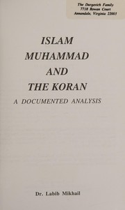Front cover of Islam, Muhammad, and the Koran by Labib Mikhail