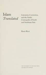 Cover of Islam translated by Ronit Ricci