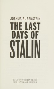 Cover of The last days of Stalin by Joshua Rubenstein